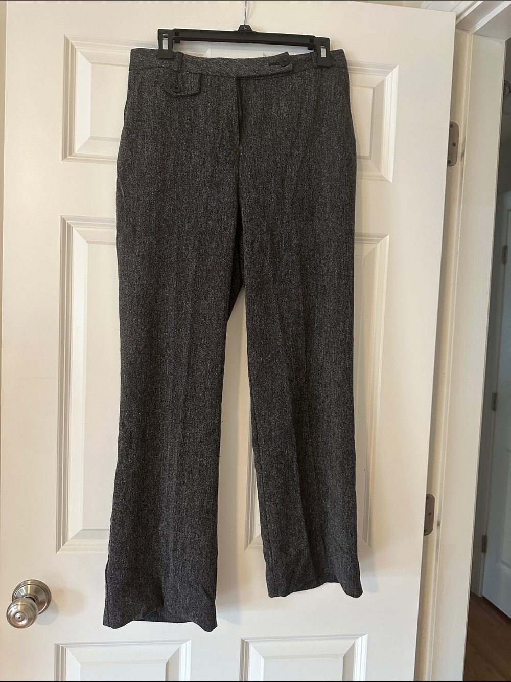Van Heusen Dark Gray Straight-Leg Women's Pants
